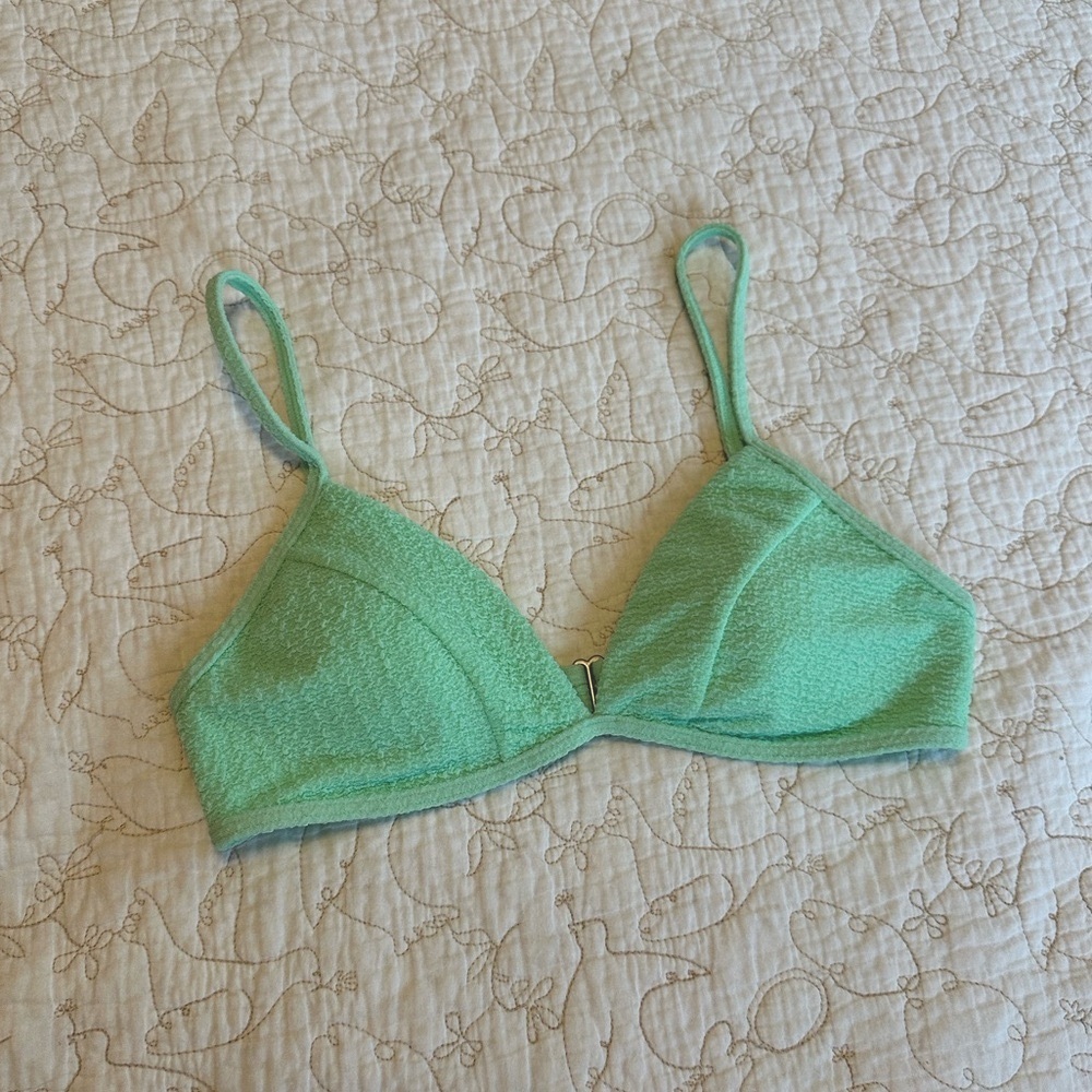 Billabong Bright Green Triangle Bikini Top Swimwear